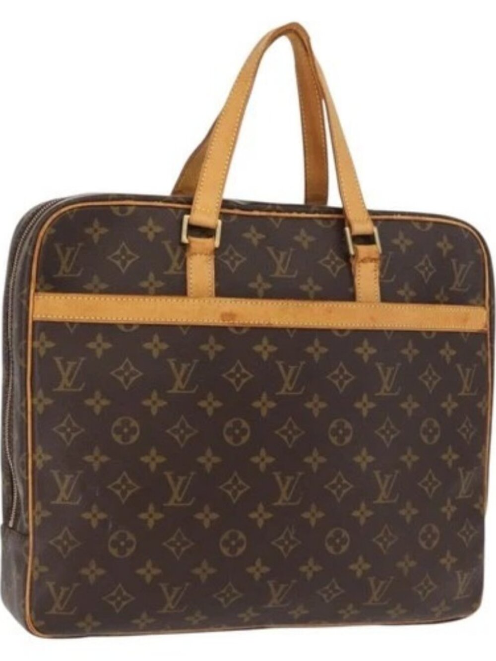LOUIS VUITTON Monogram Porte Documents Pegas Hand Bag M53343 LV Auth ka1757